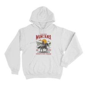 Yellowstone Cowboys Ride Forever Unisex Hoodie White