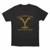 Yellowstone Dutton Ranch Distressed Logo Unisex T Shirt Black