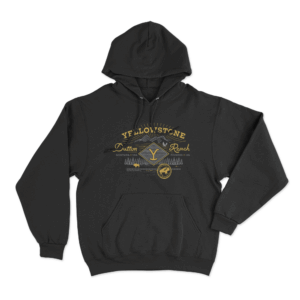 Yellowstone Dutton Ranch Scenery Hoodie Black