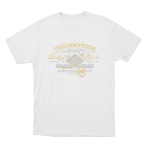 Yellowstone Dutton Ranch Scenery Unisex T Shirt White