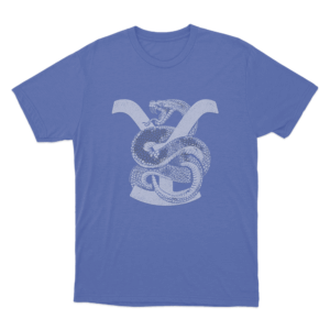 Yellowstone Rattlesnake Unisex T Shirt Blue